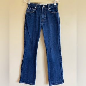 Y2K Express Blues boot cut Dark wash denim jeans 1/2 R